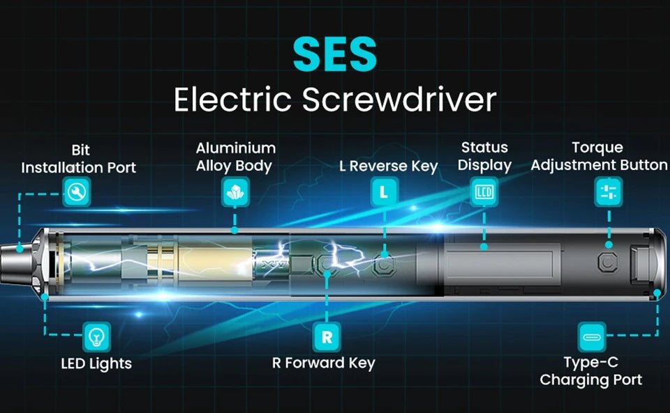 4 Speed Precision Screwdriver Set (32 bits) - Elevated Living