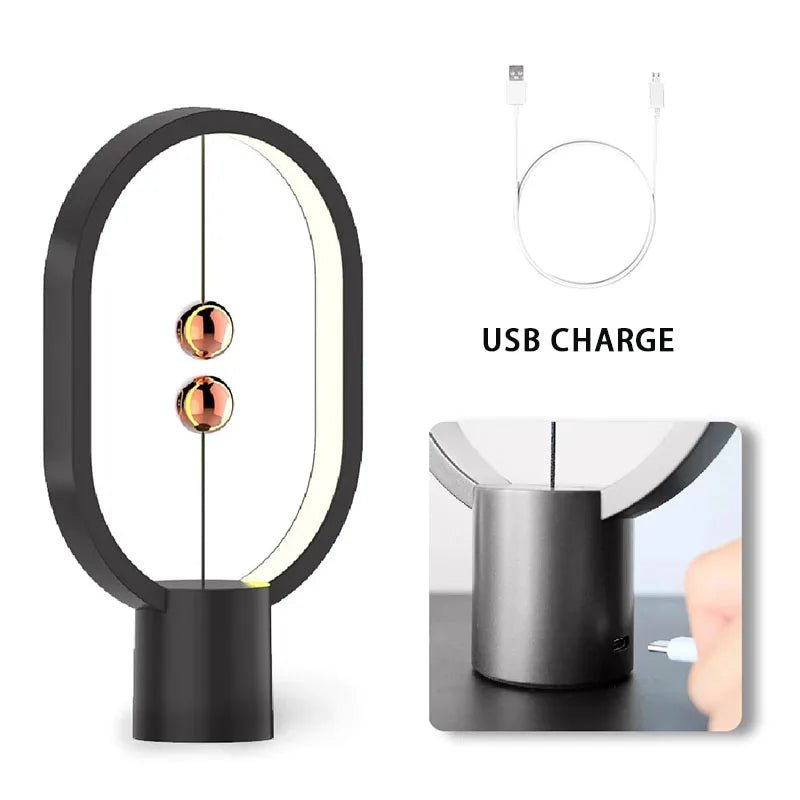 Illuminance LED Balance Night Lamp: USB Bedside/Desk Light - Elevated Living