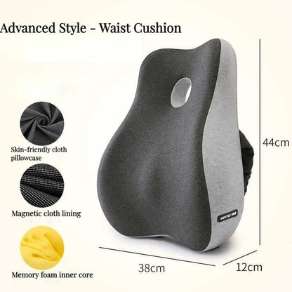 Memory Foam Lumbar Orthopedic Spine Correction Pillow (Spine Cushion only) - Elevated Living