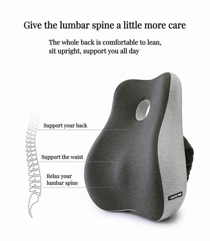 Memory Foam Lumbar Orthopedic Spine Correction Pillow (Spine Cushion only) - Elevated Living